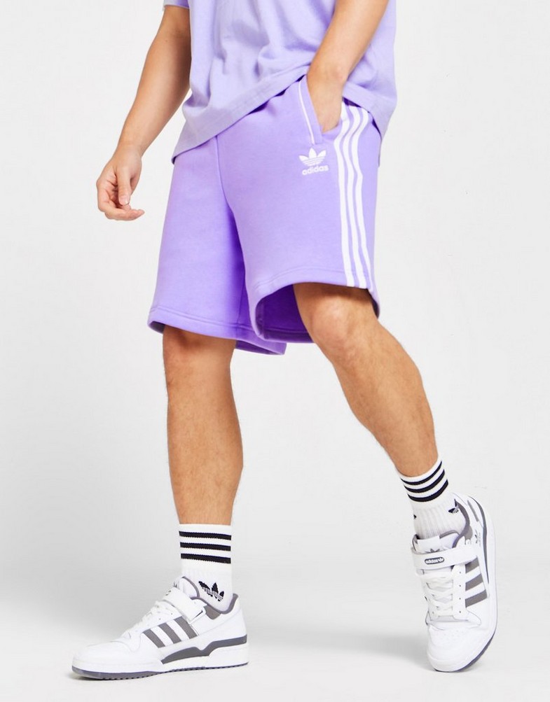 Krótkie spodenki, szorty męskie ADIDAS TREFOIL ESSENTIAL SHORTS  HS4277 Fioletowy