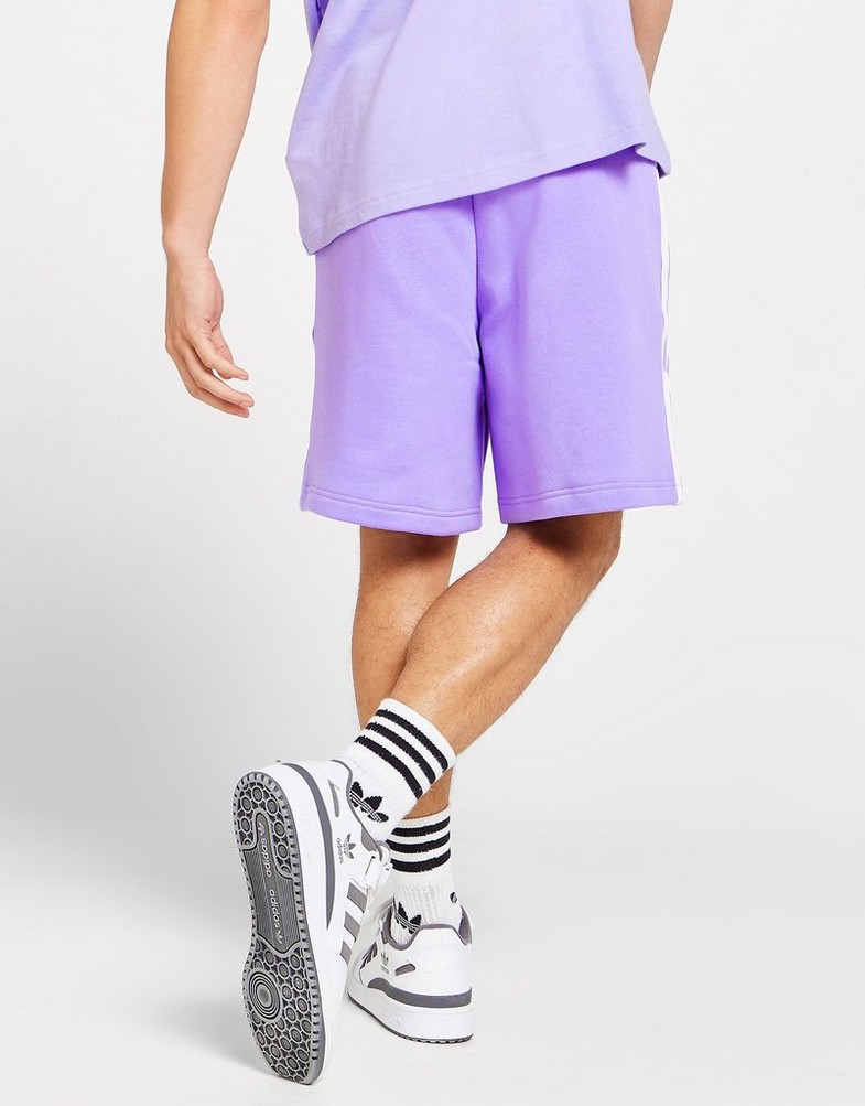 Krótkie spodenki, szorty męskie ADIDAS TREFOIL ESSENTIAL SHORTS  HS4277 Fioletowy