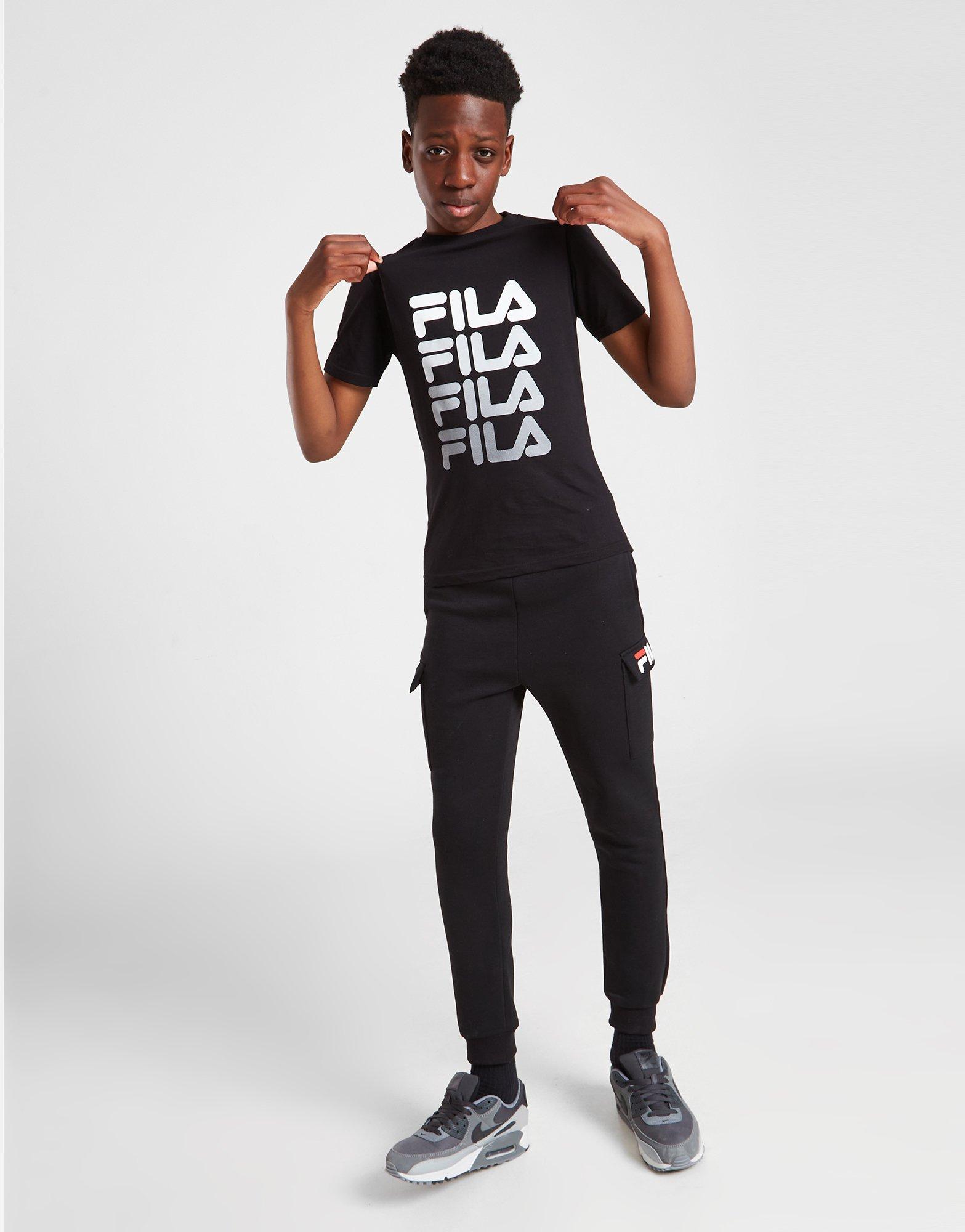 Detské tričko FILA TRIČKO FERRI GRAPHIC TRIČKO JUNIOR SS22JDK003BLK Čierna