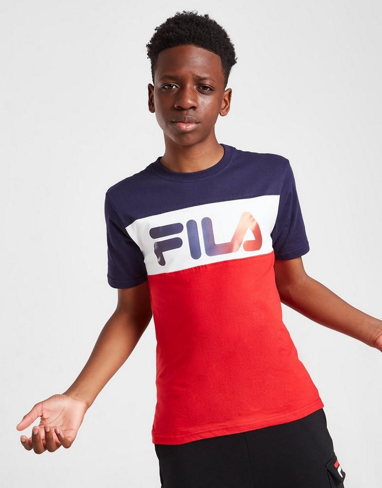 Koszulka, t-shirt dziecięcy FILA T-SHIRT LEONE CUT & SEW T-SHIRT JUNIOR SS22JDK007NVY Granatowy