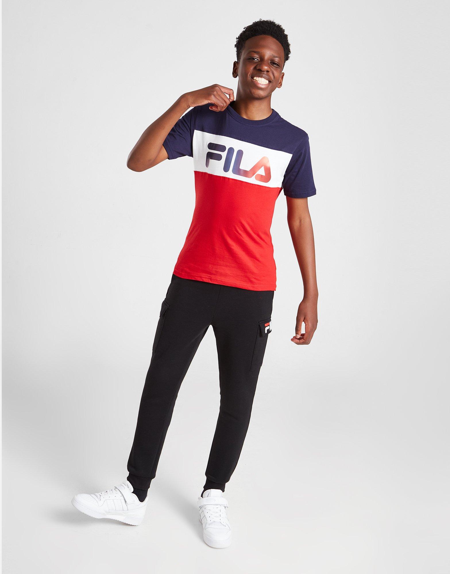 Detské tričko FILA TRIČKO LEONE CUT & SEW TRIČKO JUNIOR SS22JDK007NVY Tmavě modrá