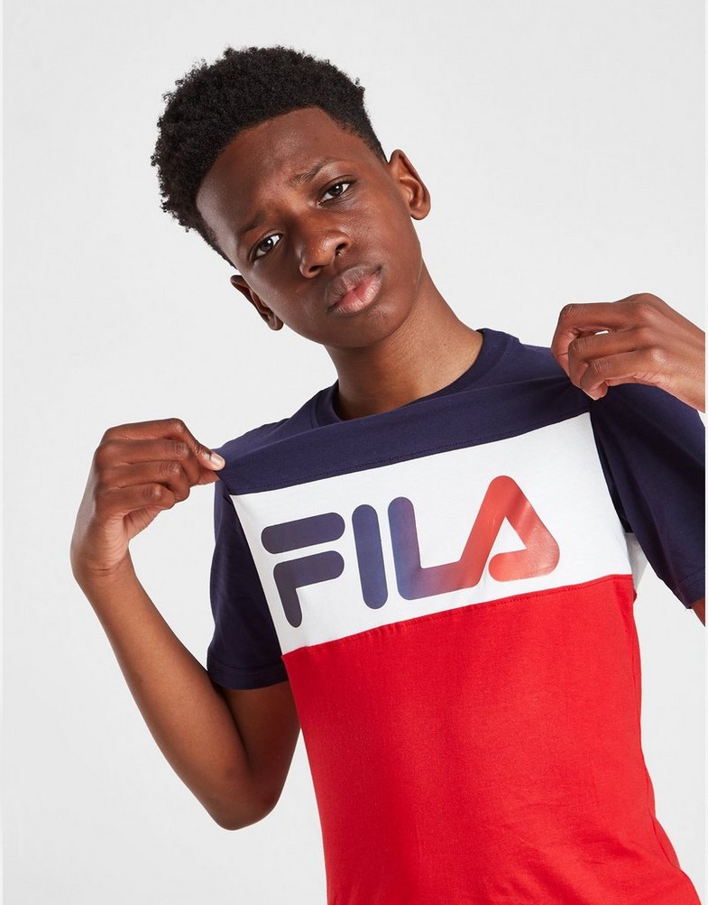 Koszulka, t-shirt dziecięcy FILA T-SHIRT LEONE CUT & SEW T-SHIRT JUNIOR SS22JDK007NVY Granatowy