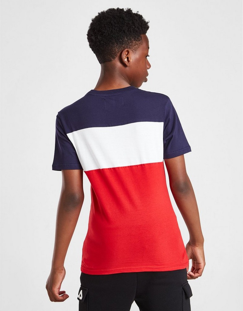 Koszulka, t-shirt dziecięcy FILA T-SHIRT LEONE CUT & SEW T-SHIRT JUNIOR SS22JDK007NVY Granatowy