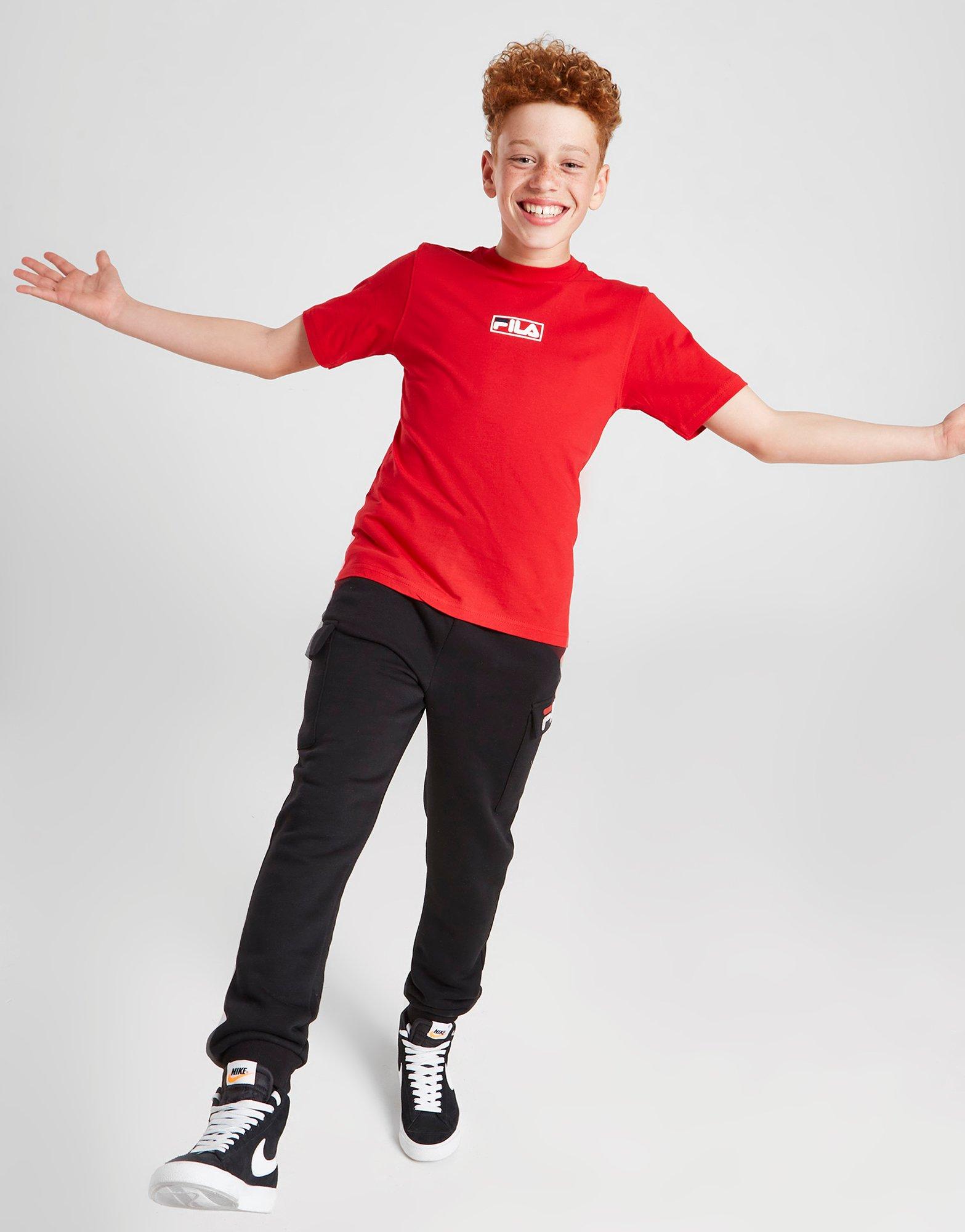 Detské tričko FILA ESSENTIAL TRIČKO JUNIOR  SS22JDK001RED Červená