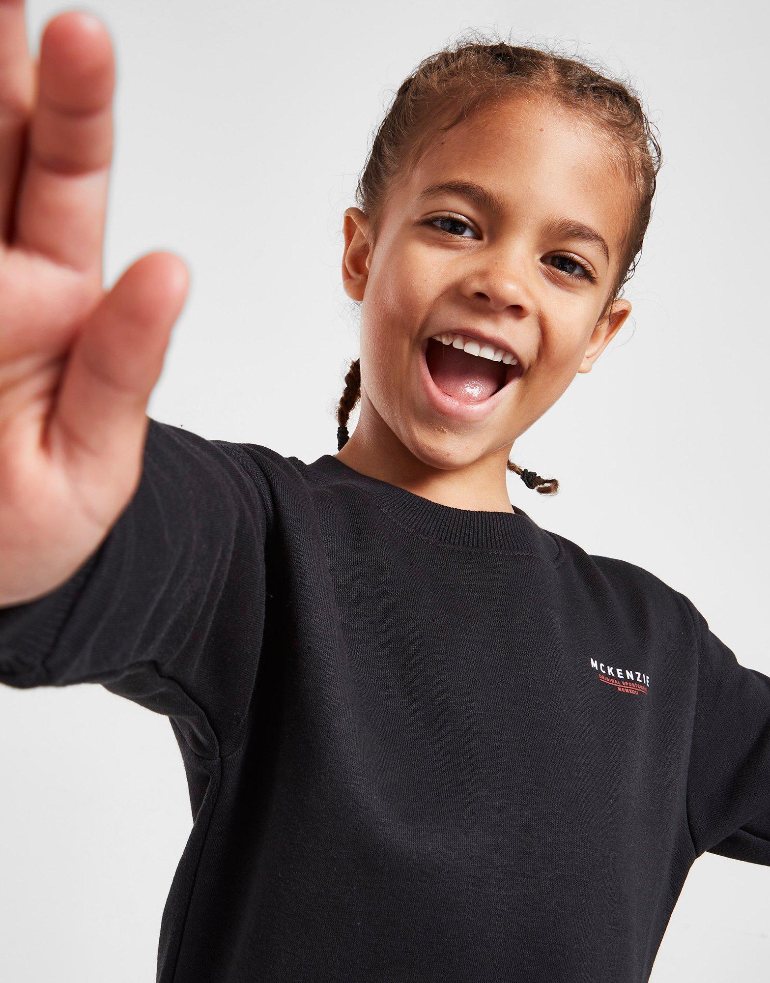 Vaikiški sportiniai kostiumai MCKENZIE KOMPLEKTAS MINI ESS FLC CREW SUIT MCKTI15415090 Juoda