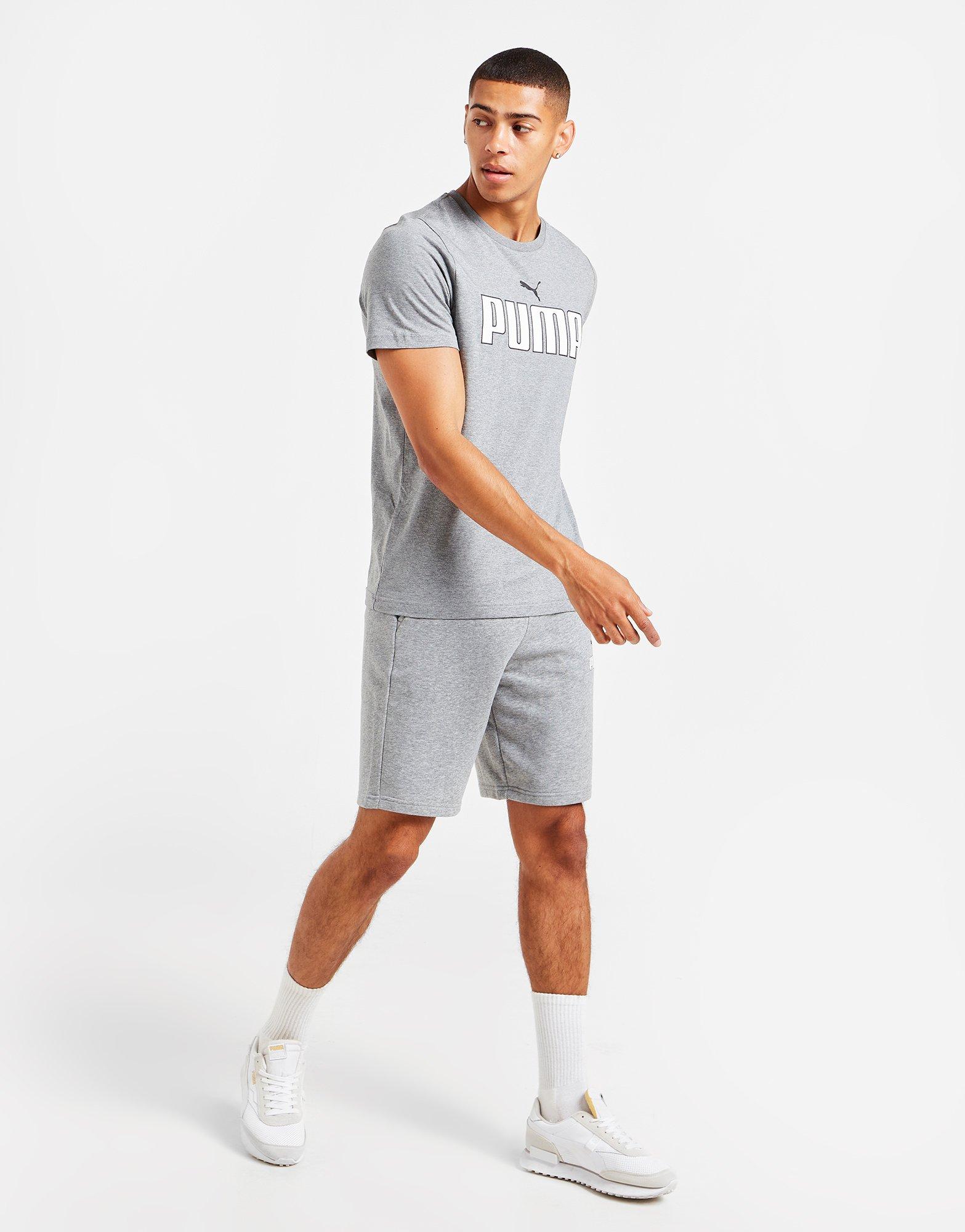 Pánske tričko PUMA NEW LOGO TRIČKO  53261753 Sivá