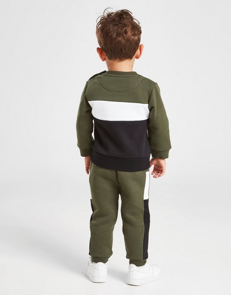 Komplet dresowy dziecięcy MCKENZIE KOMPLET MICRO JKR C/B CRWST MCKTI15305611 Khaki