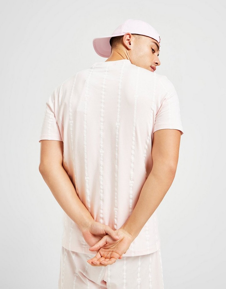 Koszulka, t-shirt męski SUPPLY & DEMAND T-SHIRT CHAIN PIN T-SHIRT SUPTM16000 Różowy