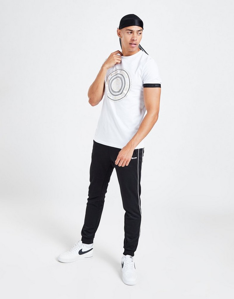 Koszulka, t-shirt męski SUPPLY & DEMAND T-SHIRT AMBITION TEE WHT SUPTM16001 Biały