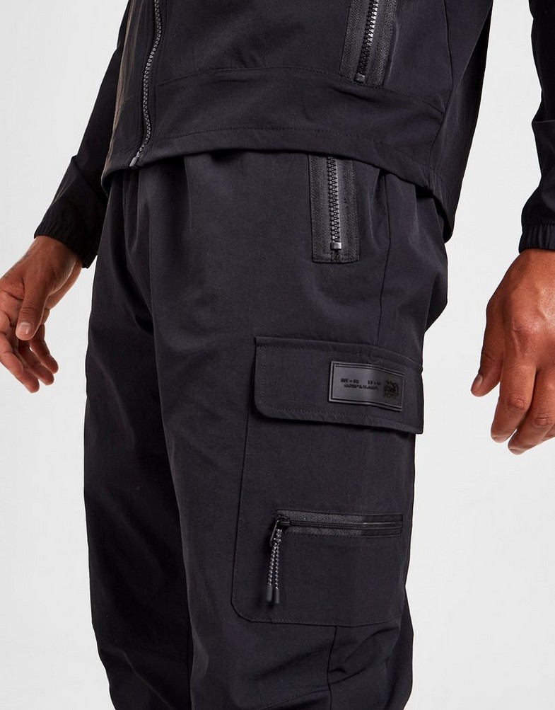 SUPPLY & DEMAND RUMBLE CARGO TRACK PANTS  SUPTM16075 Czarny