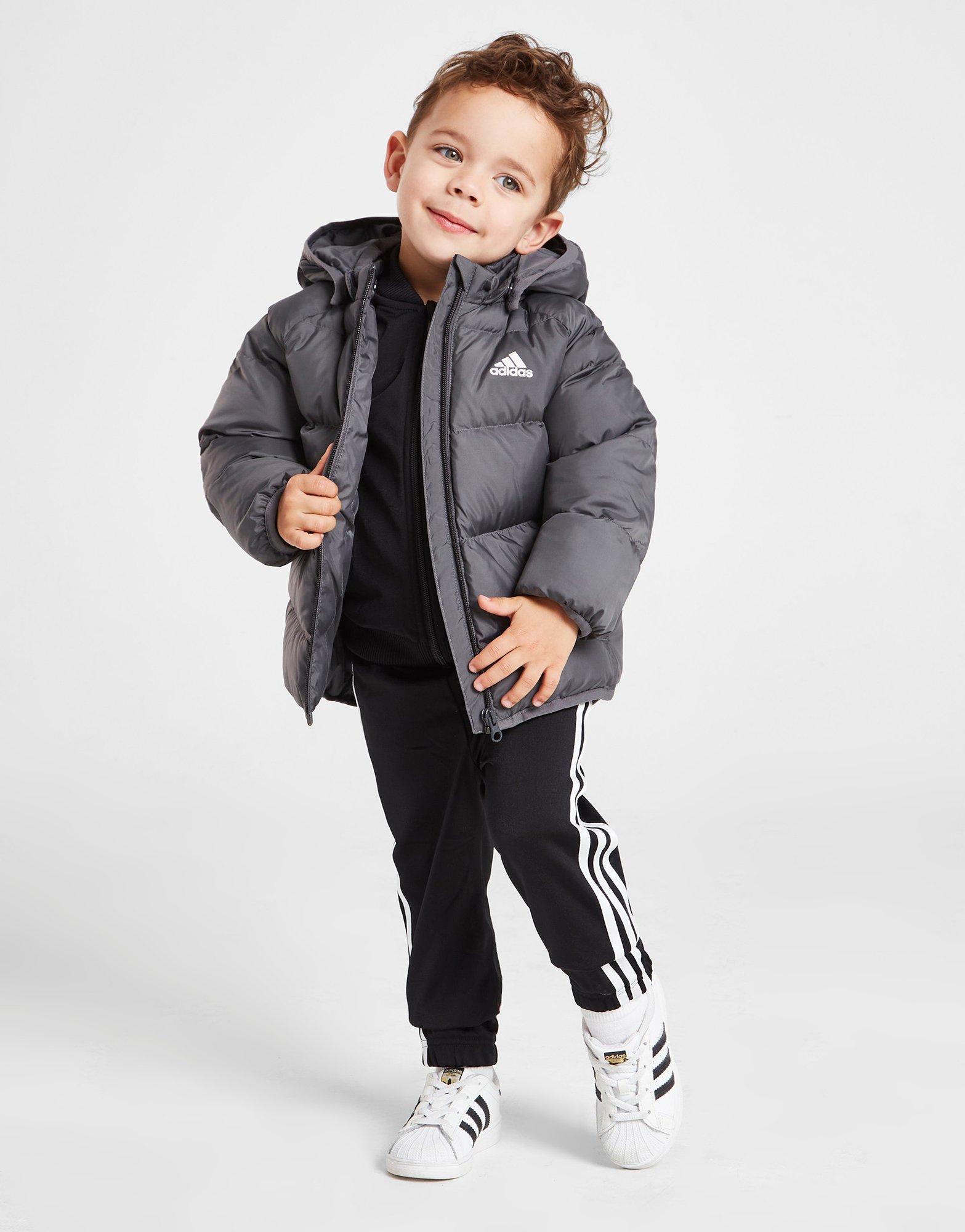 Детско зимно яке ADIDAS BADGE OF SPORT PADDED JACKET INFANT INFANTS HA5059 Черен