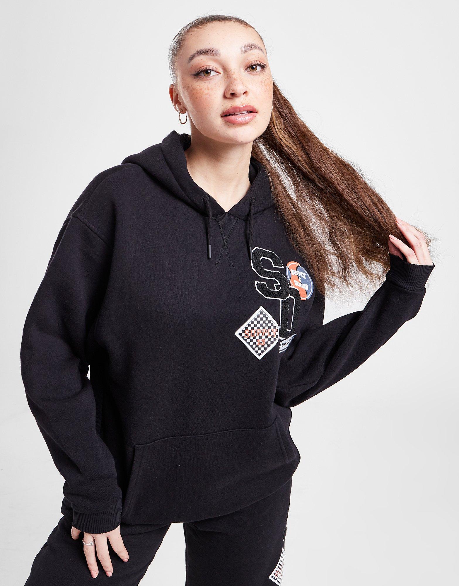Dámska mikina SUPPLY & DEMAND MIKINA S KAPUCŇOU LOGO BADGE SUPTW16022 Čierna