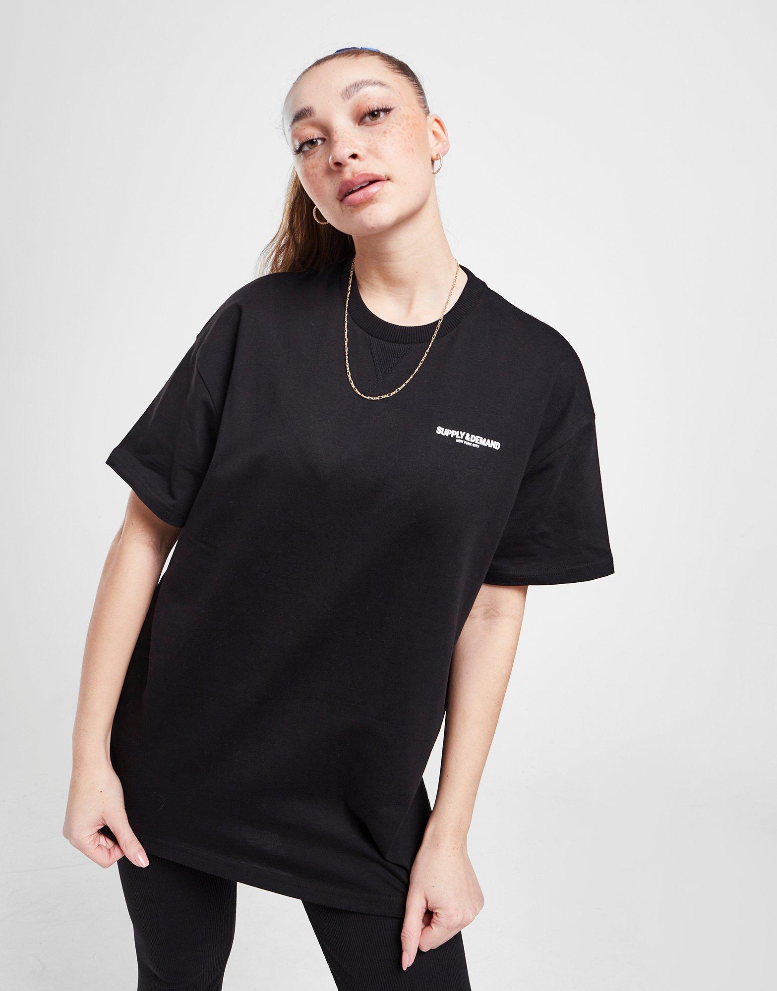 Moteriški marškinėliai SUPPLY & DEMAND MARŠKINĖLIAI   SPEED GRAPHIC SHORT SLEEVE SUPTW16100BLK Juoda