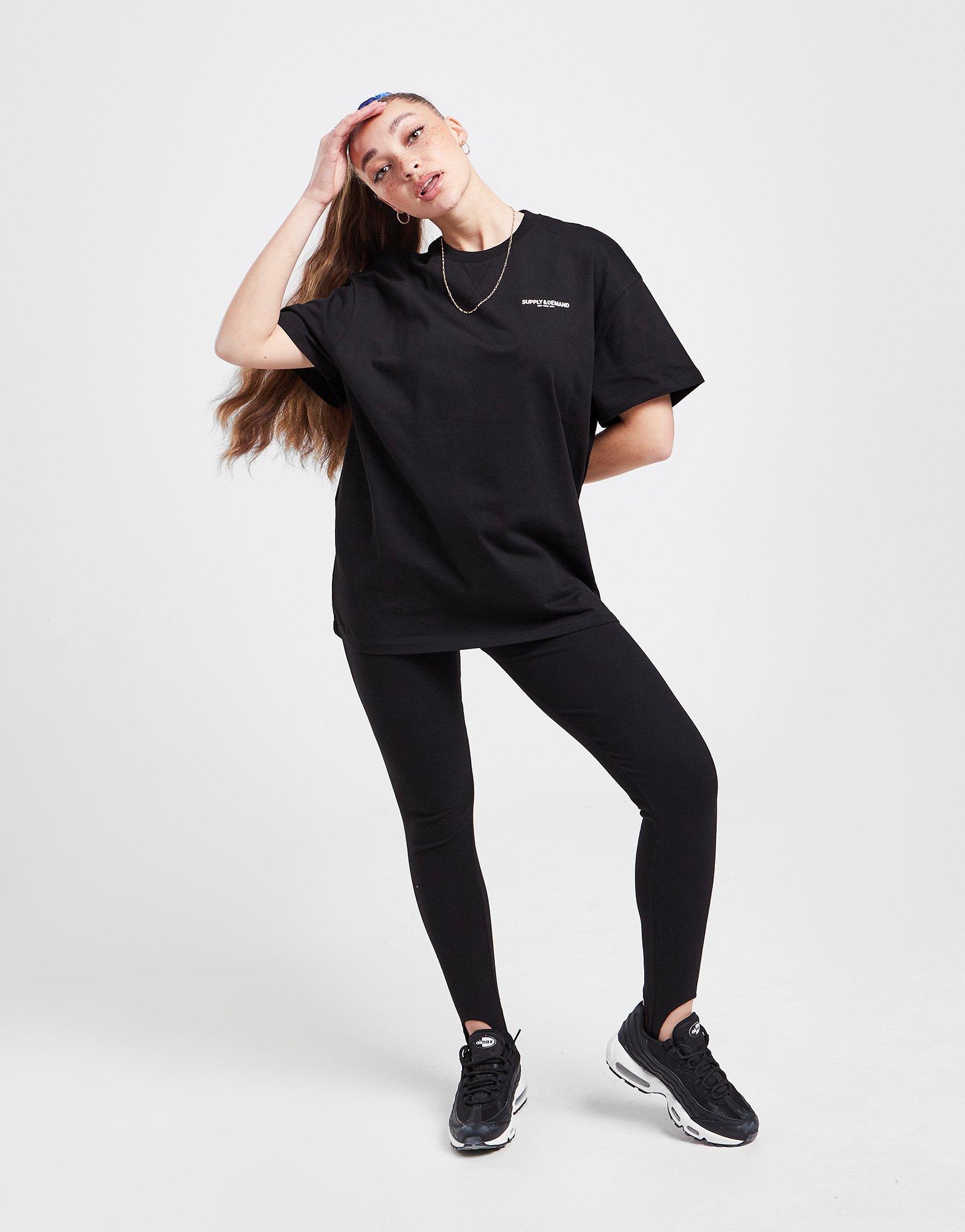 Moteriški marškinėliai SUPPLY & DEMAND MARŠKINĖLIAI   SPEED GRAPHIC SHORT SLEEVE SUPTW16100BLK Juoda