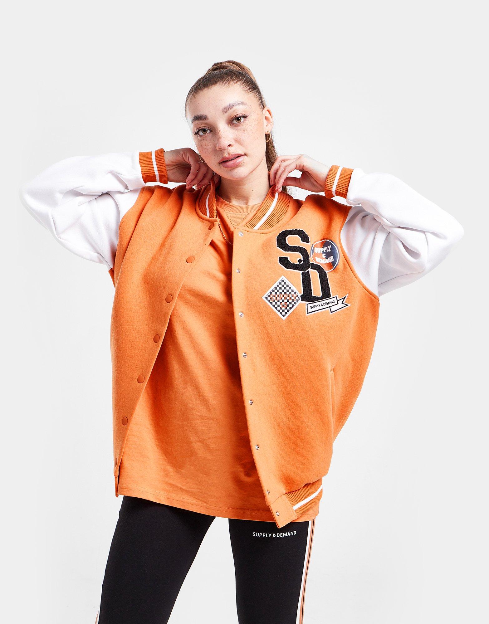 Dámska mikina SUPPLY & DEMAND MIKINA VRSTY OS JKT ORG SUPTW16029ORG Oranžová
