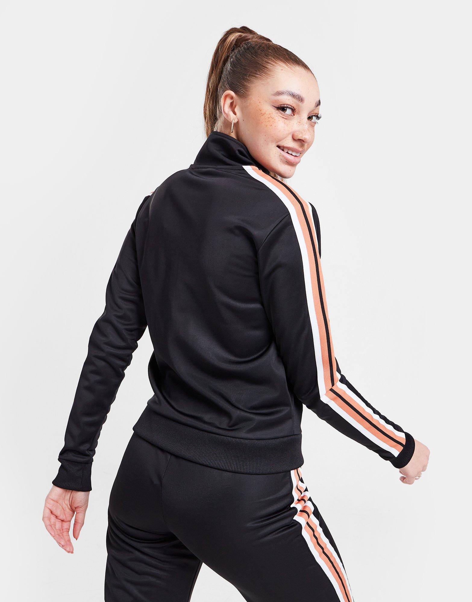 Női pulóver SUPPLY & DEMAND PULÓVER KAPUCNIS STRPE FZ TRCK TP SUPTW16027BLK Fekete