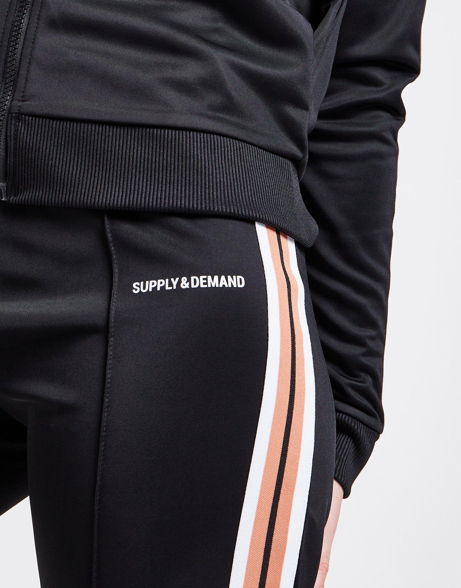 Moteriškos kelnės SUPPLY & DEMAND KELNĖS STRPE W'LEG TPNT BLK SUPTW16028BLK Juoda