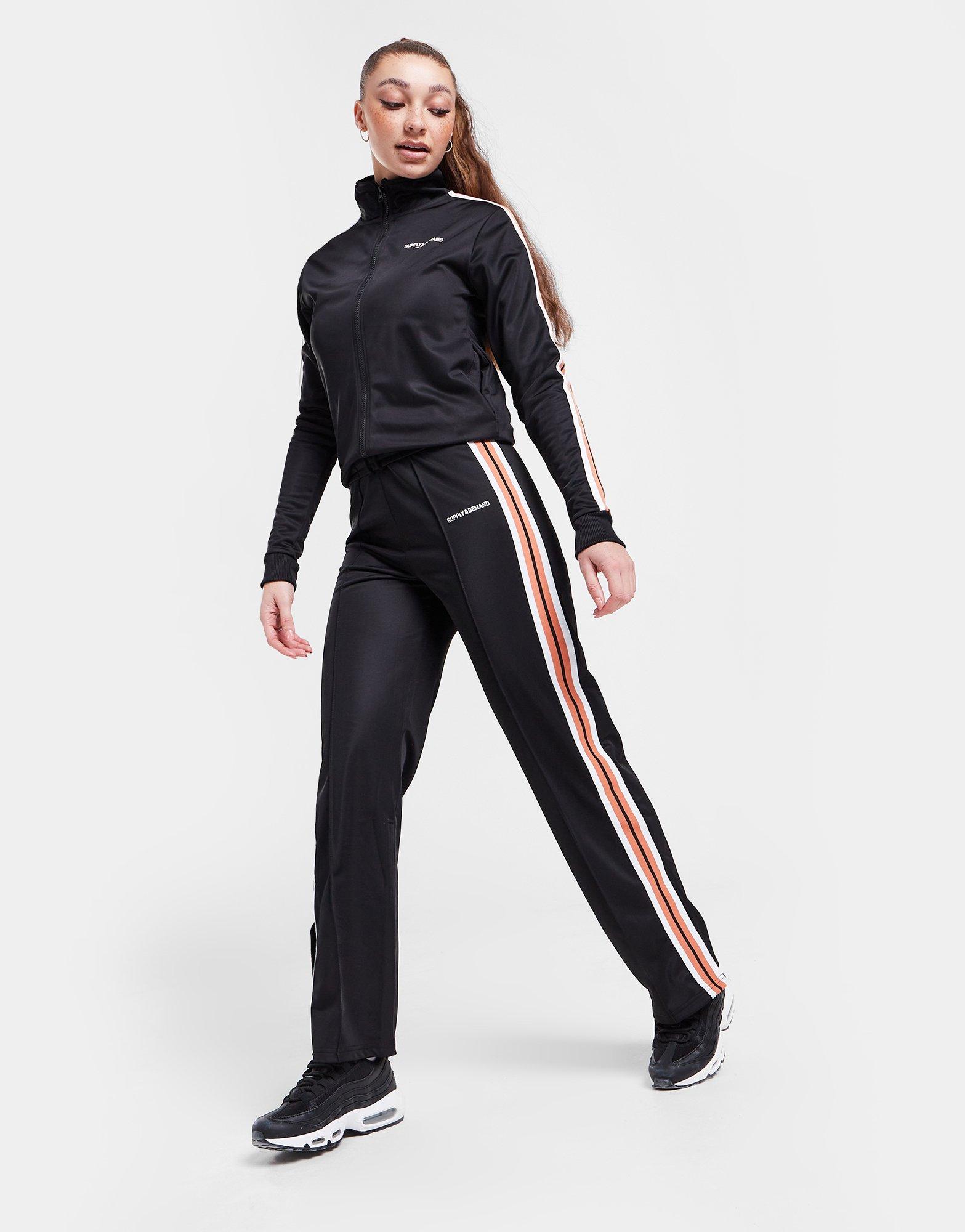 Moteriškos kelnės SUPPLY & DEMAND KELNĖS STRPE W'LEG TPNT BLK SUPTW16028BLK Juoda