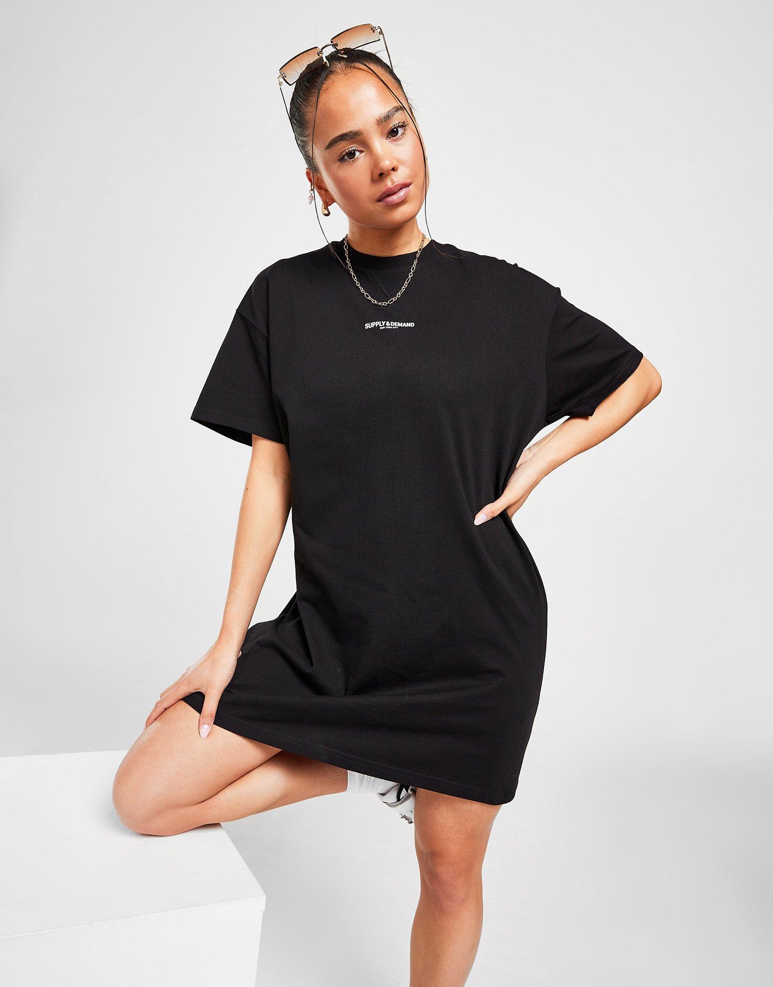 Dámske šaty SUPPLY & DEMAND ŠATY GRAPHIC BASKETBALL T-SHI SUPTW16101BLK Čierna