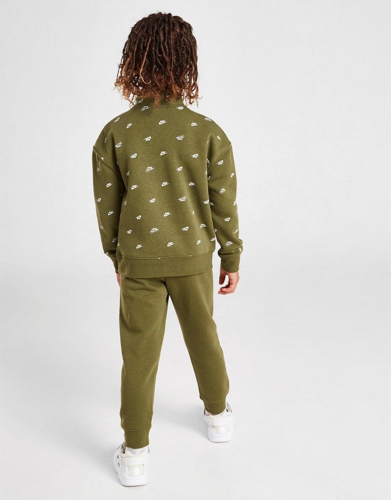 Detská tepláková súprava NIKE SÚPRAVA AOP NIKE QZ ST 86K179F1C Biela