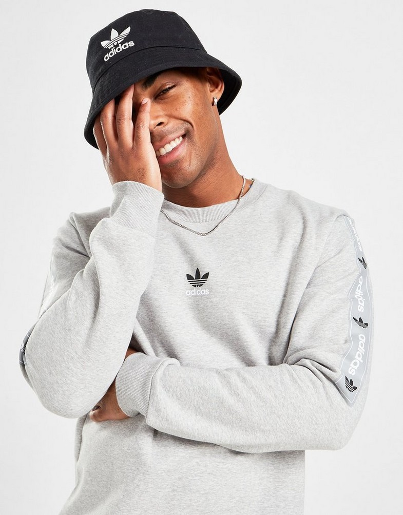 Pánska mikina ADIDAS TAPE CREW SWEATSHIRT HR8223 Sivá