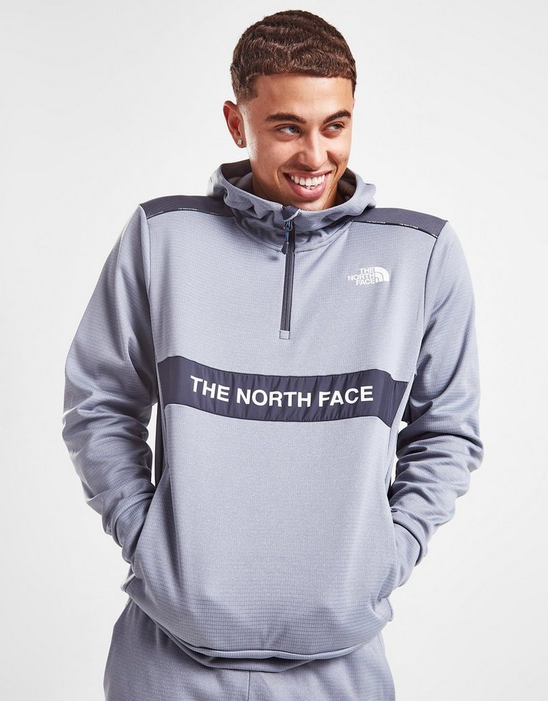 Bluza męska THE NORTH FACE BLUZA Z KAPTUREM T+L 1/4 ZIP HD TW NF0A82DIZDK1 Szary