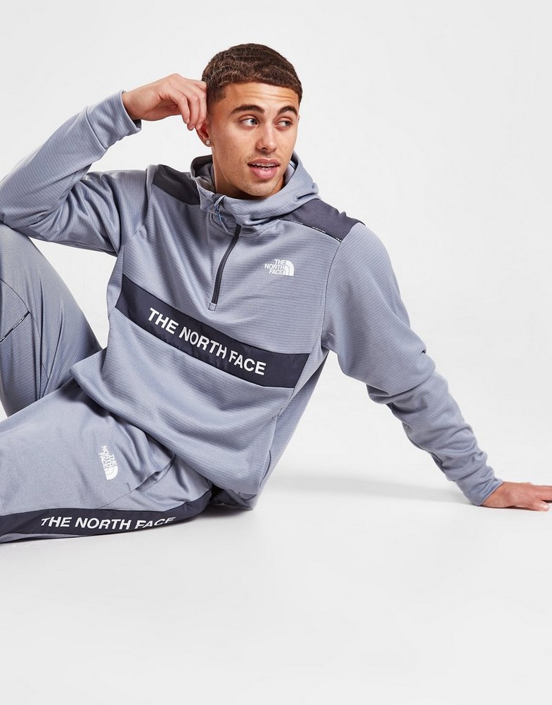 Bluza męska THE NORTH FACE BLUZA Z KAPTUREM T+L 1/4 ZIP HD TW NF0A82DIZDK1 Szary