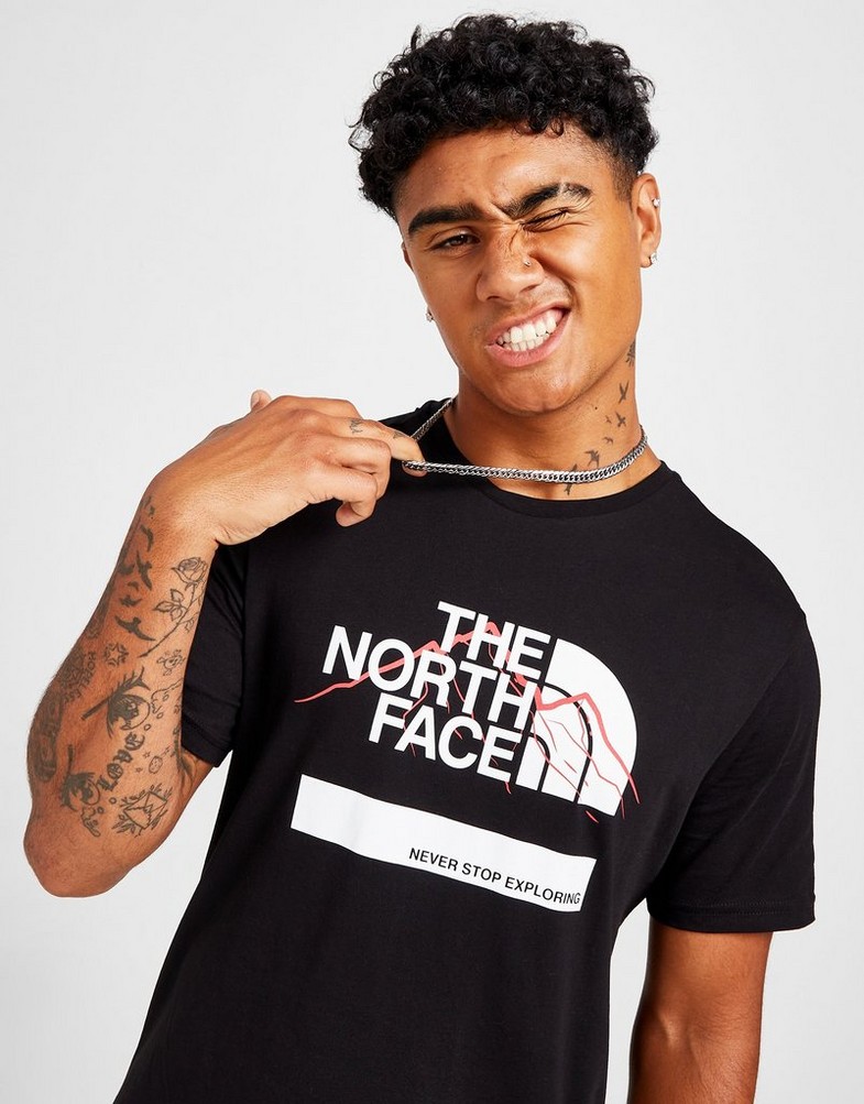 THE NORTH FACE TSHIRT MOUNT NF0A82IPJK31 kolor Czarny Męskie Ubrania