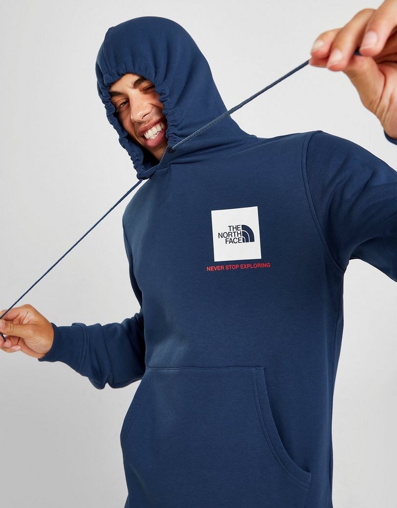Bluza męska THE NORTH FACE BLUZA Z KAPTUREM FINE BOX HD SHADY NF0A7ZGXHDC1 Niebieski