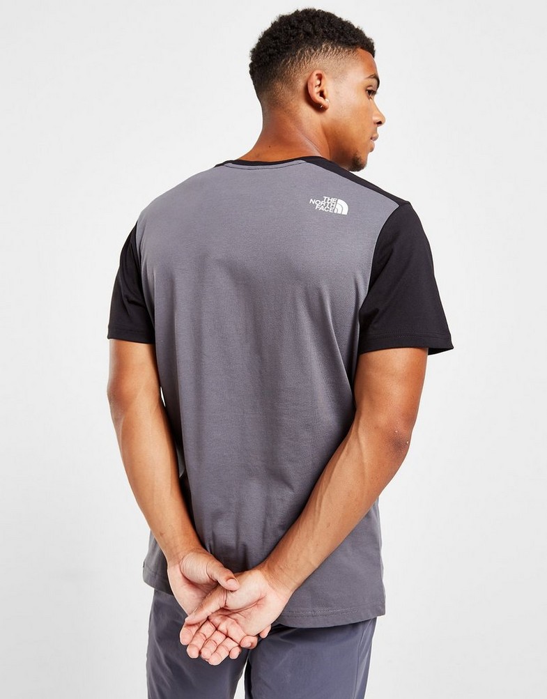 Koszulka, t-shirt męski THE NORTH FACE KRÓTKI RĘKAW COLOUR BLOCK GRID T-SHIRT NF0A3YJ81K11 Czarny
