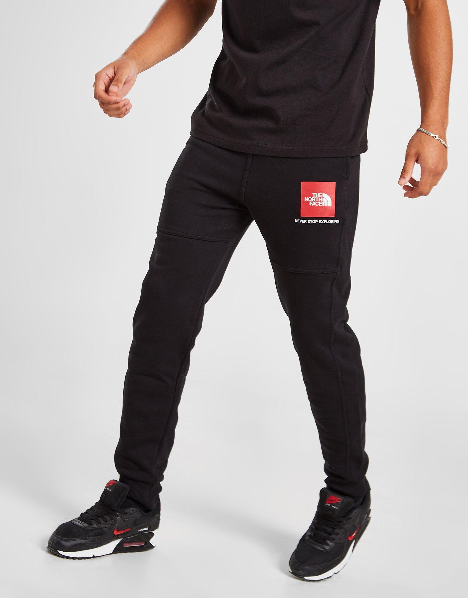 THE NORTH FACE SPODNIE FINE BOX PNT BK/RED NF0A5IILJK31 Czarny