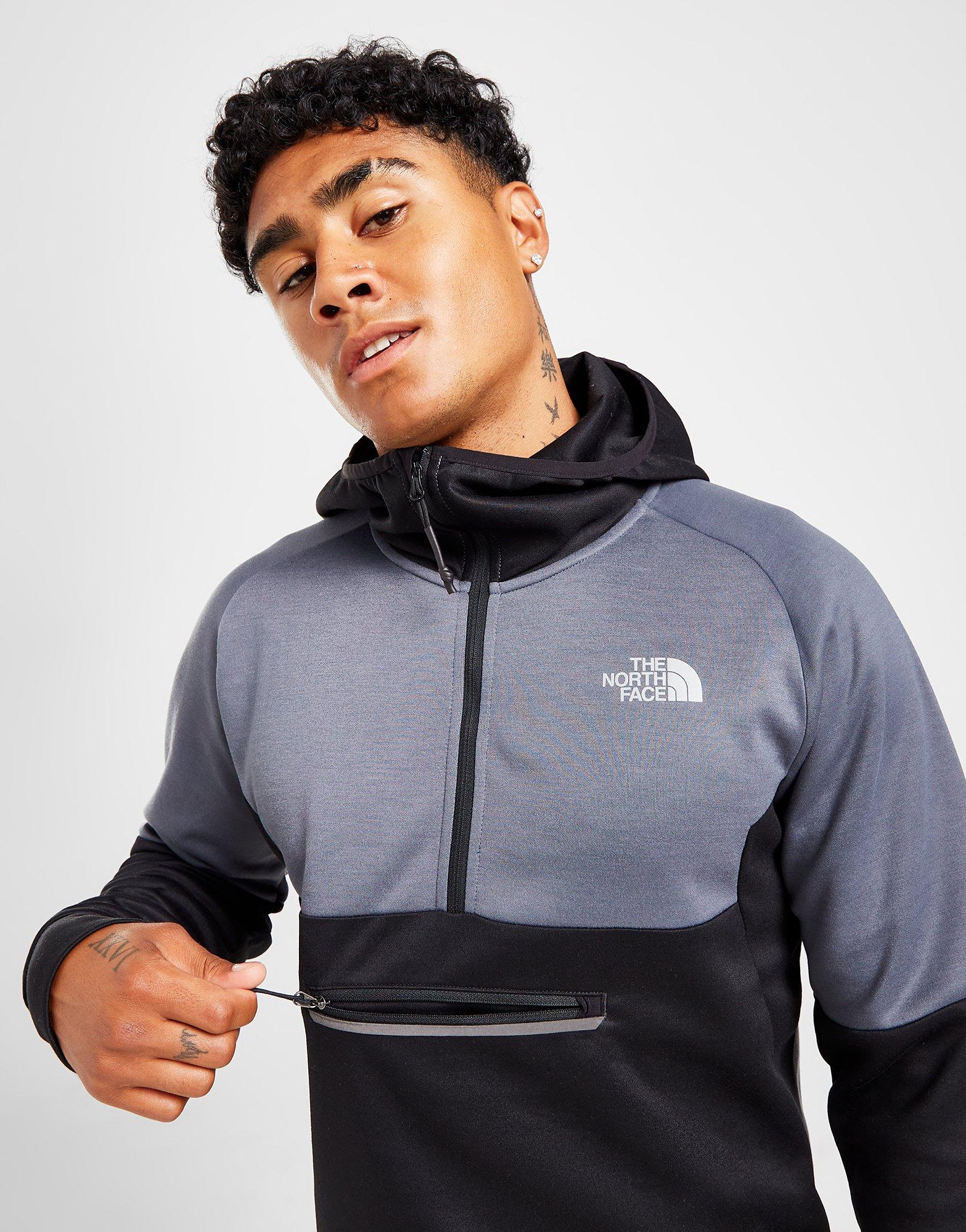 Pánska mikina THE NORTH FACE S KAPUCŇOU TEK 1/4 ZIP HOODIE  NF0A7STJNY71 Sivá