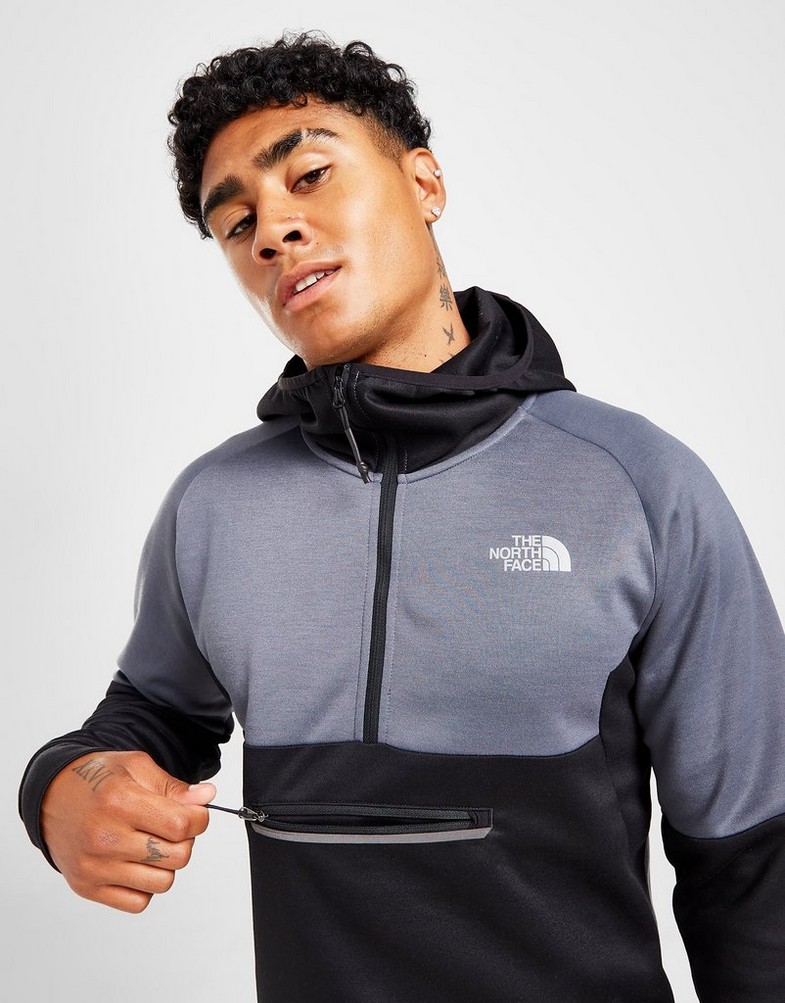 Bluza męska THE NORTH FACE Z KAPTUREM TEK 1/4 ZIP HOODIE NF0A7STJNY71 Szary
