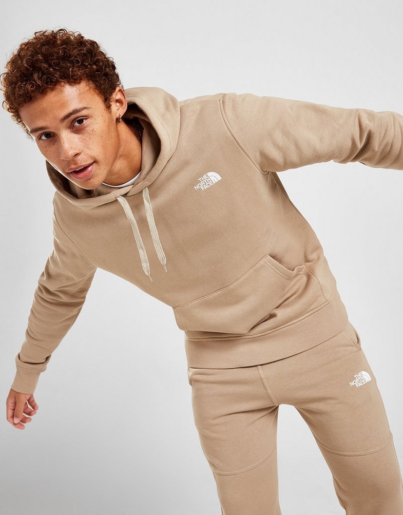 Komplet dresowy męski THE NORTH FACE DRES OVERHEAD FLEECE TRACKSUIT NF0A7SUSCEL1 Brązowy