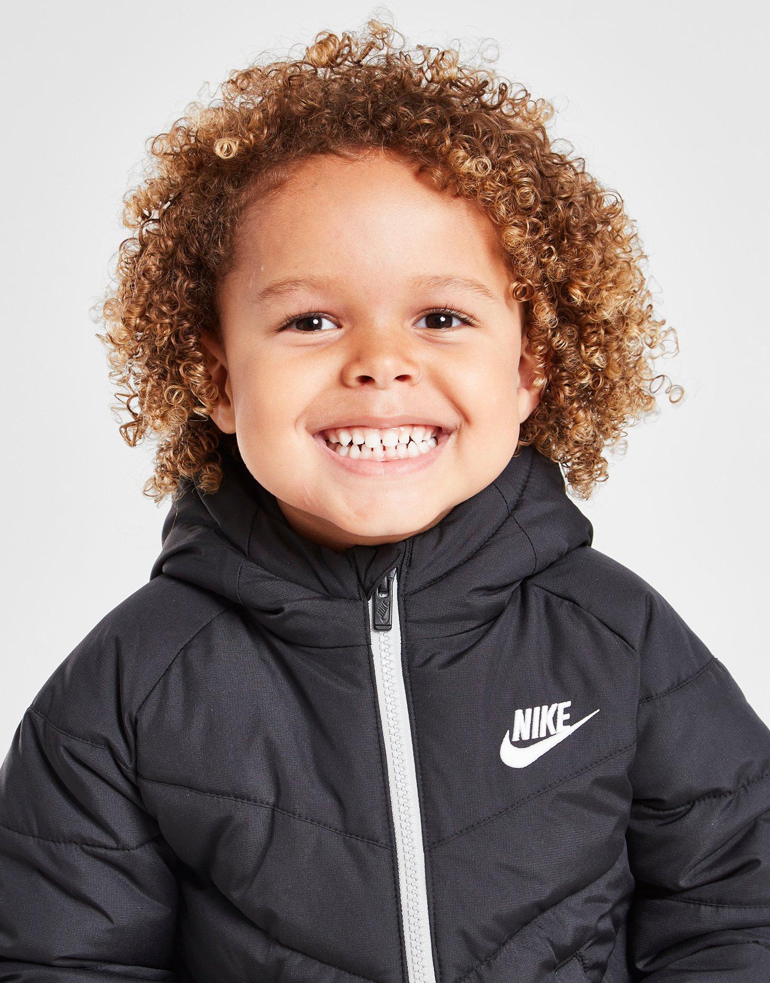 Detská bunda NIKE BUNDA CORE PAD JKT BLK/WHT 66K082-023 Černá