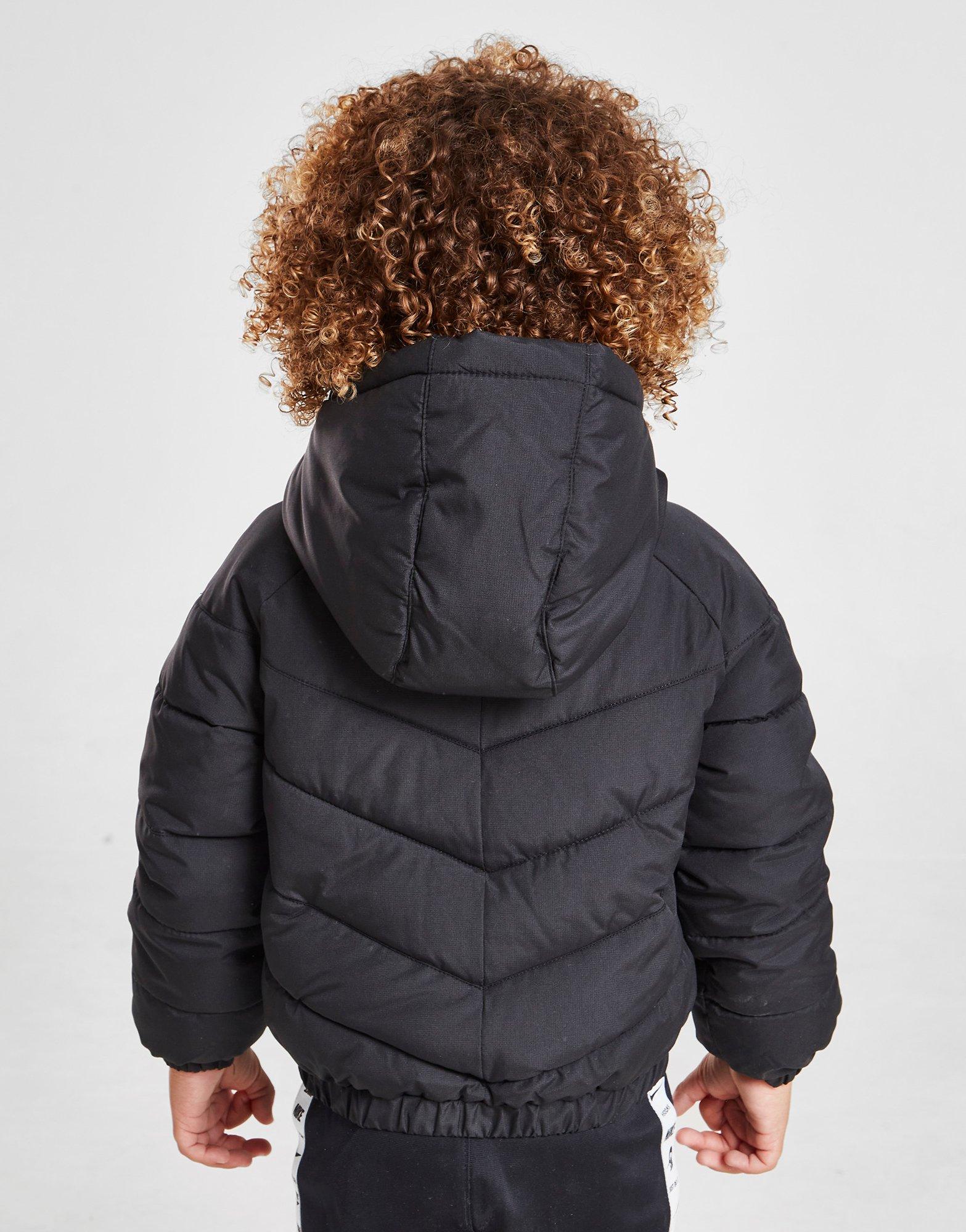 Detská bunda NIKE BUNDA CORE PAD JKT BLK/WHT 66K082-023 Černá