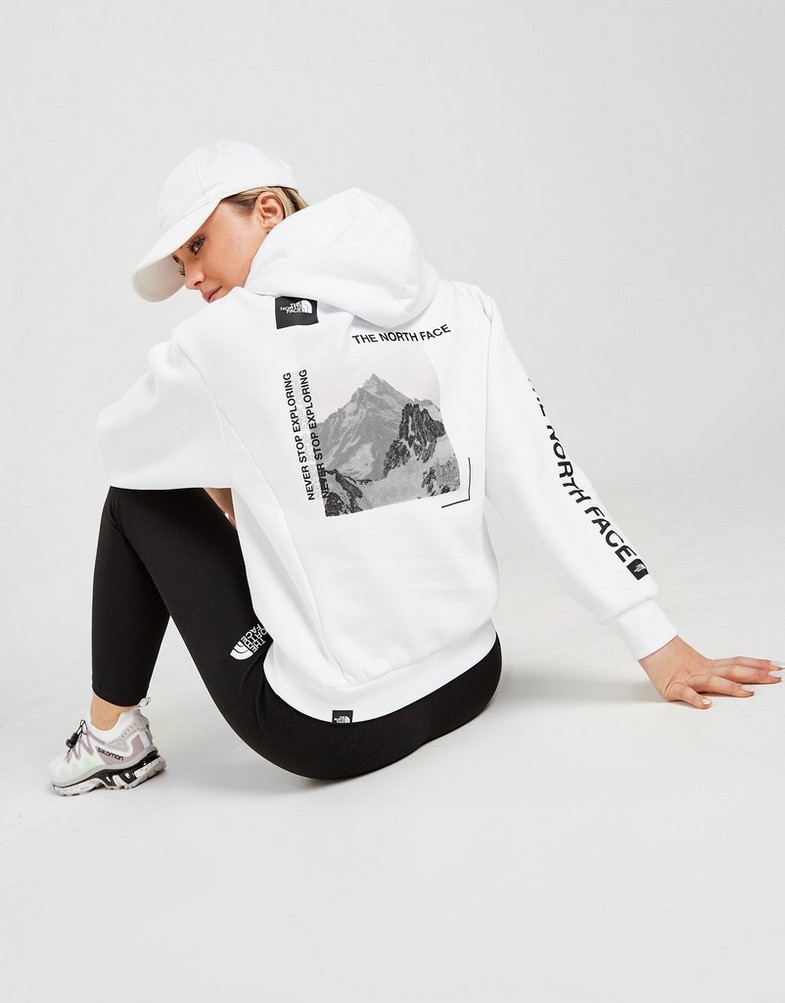 the north face back graphic hoodie