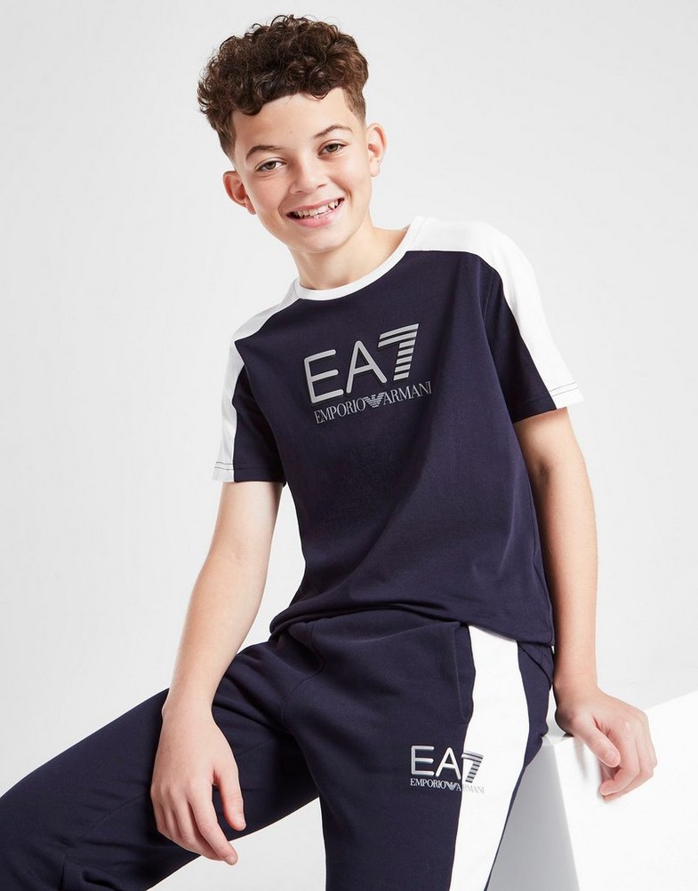 EMPORIO ARMANI KRÓTKI RĘKAW COLOUR BLOCK T-SHIRT JUNIOR