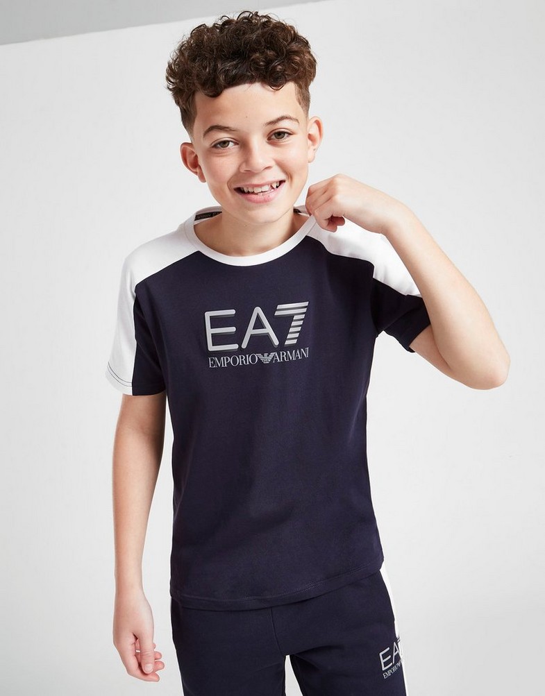 EMPORIO ARMANI KRÓTKI RĘKAW COLOUR BLOCK T-SHIRT JUNIOR