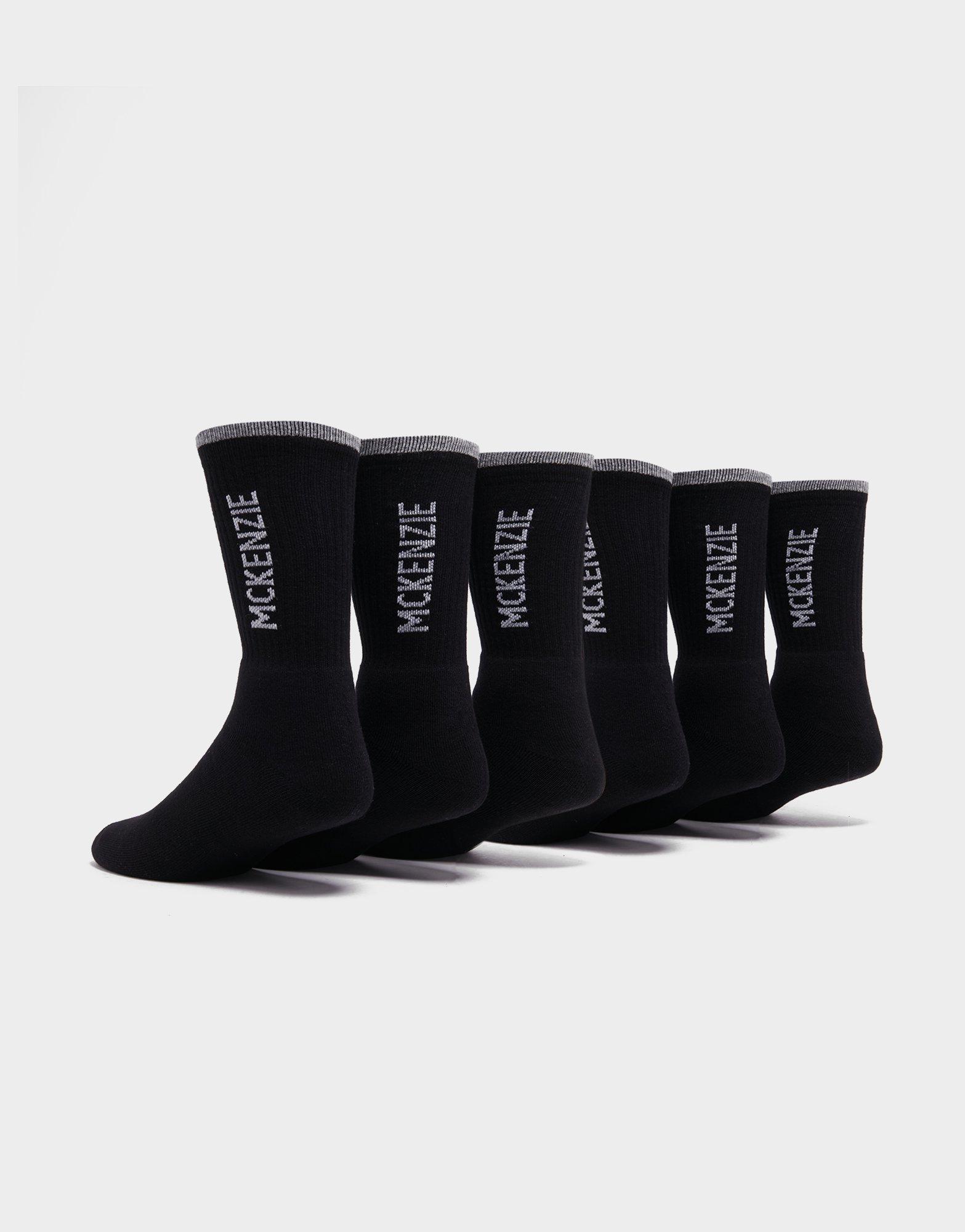 Női zokni MCKENZIE 6-PACK CREW SOCKS  MCKAA15457B Fekete