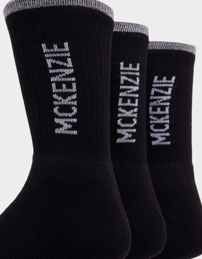 Skarpetki dla dzieci MCKENZIE 6-PACK CREW SOCKS JUNIOR  MCKAA15458B Czarny