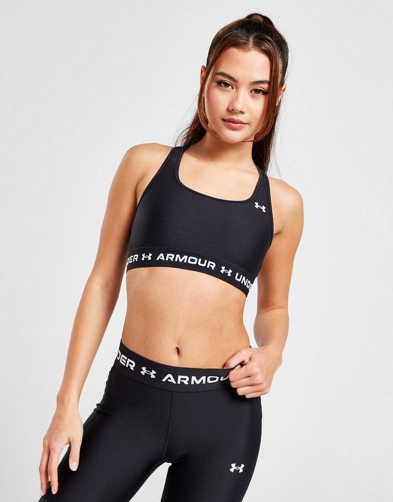 Stanik sportowy damski UNDER ARMOUR BRA 'HG WBAND BRA BLK' 1375499-001 Czarny