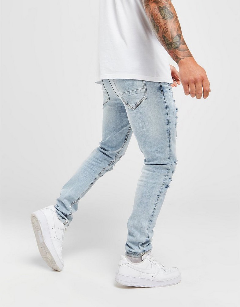 Męskie SUPPLY & DEMAND SPODNIE APOLLO JEANS SUPTM16165 Niebieski