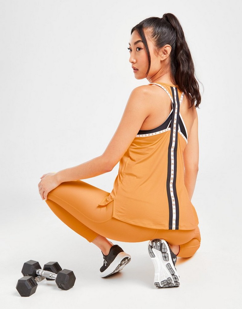 UNDER ARMOUR BEZRĘKAWNIK KNOCKOUT TANK TOP 1351596-782 Pomarańczowy