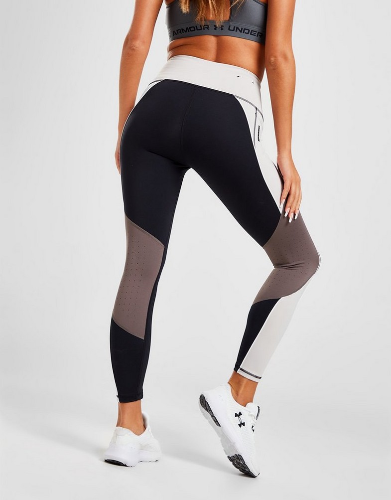 Legginsy damskie UNDER ARMOUR LEGGINGS UA RUSH ANKLE TIGHTS 1373933-001 Czarny
