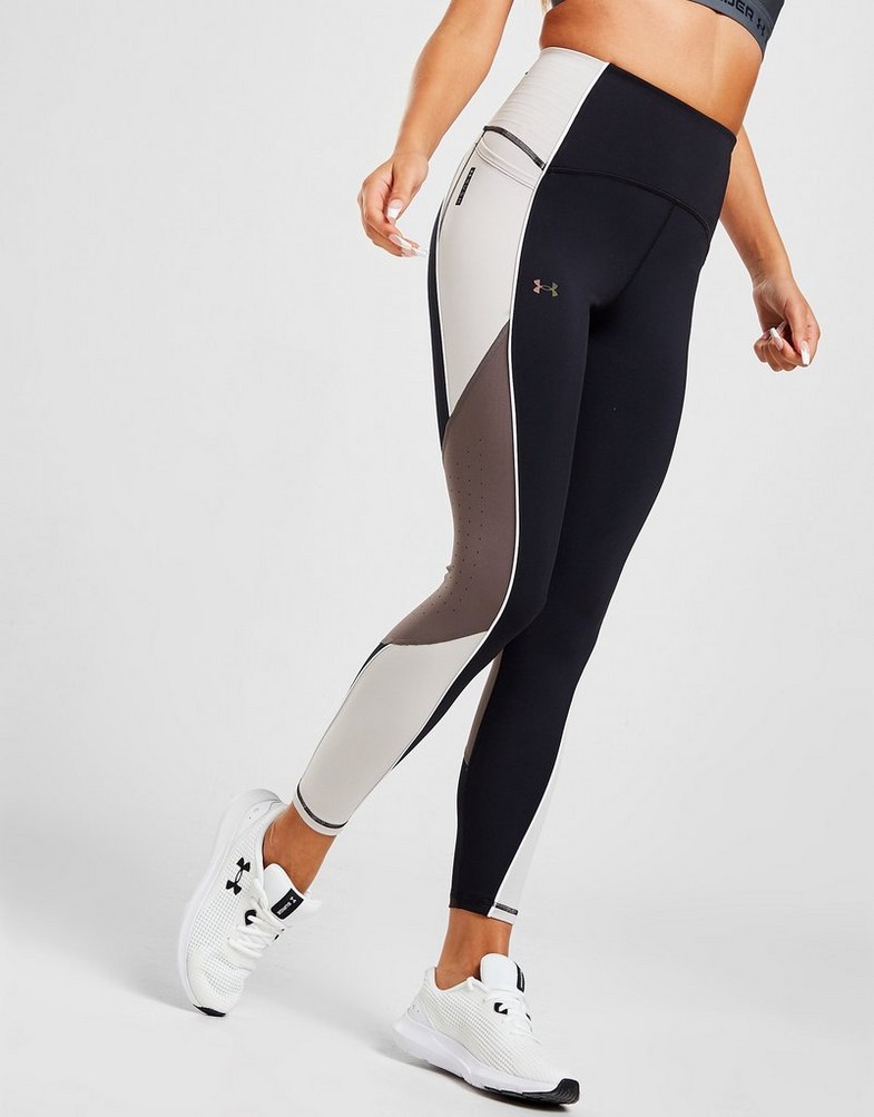 Legginsy damskie UNDER ARMOUR LEGGINGS UA RUSH ANKLE TIGHTS 1373933-001 Czarny