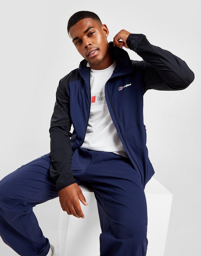 Kurtka męska BERGHAUS PRZEJŚCIOWA THERAN FULL ZIP JACKET 4A001037DM5 Niebieski