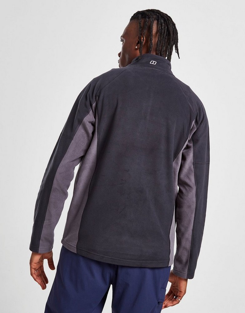 Bluza męska BERGHAUS ZWYKŁA HARTSOP 1/2 ZIP FLEECE 4A001462CX3 Czarny