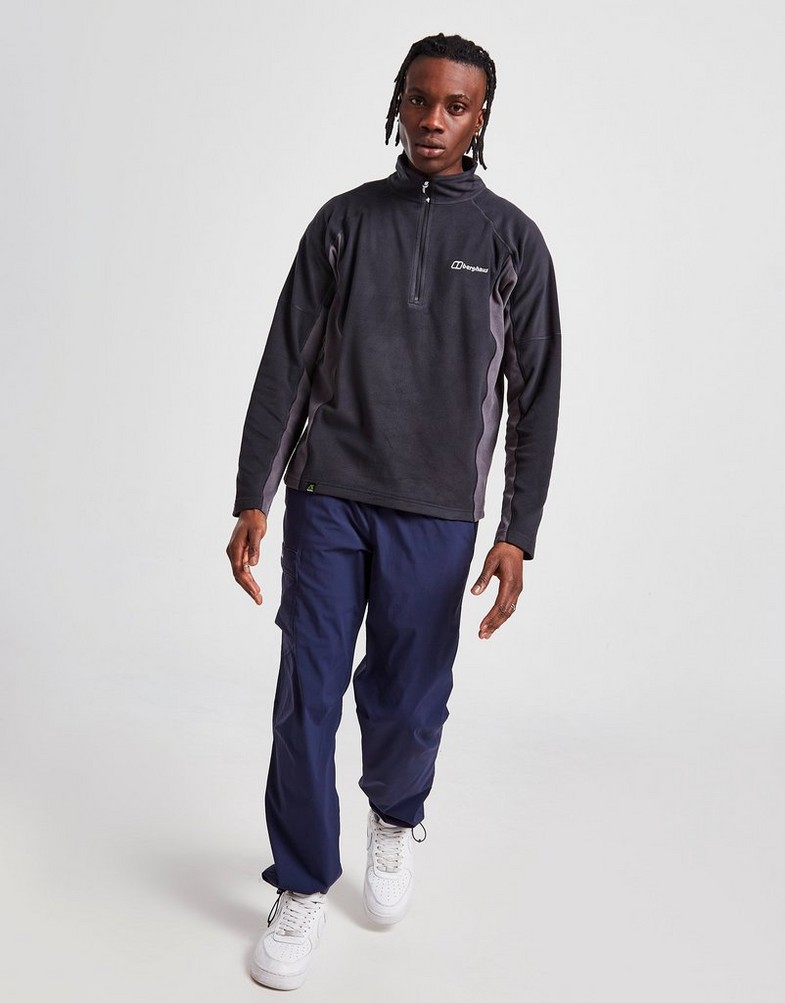 Bluza męska BERGHAUS ZWYKŁA HARTSOP 1/2 ZIP FLEECE 4A001462CX3 Czarny