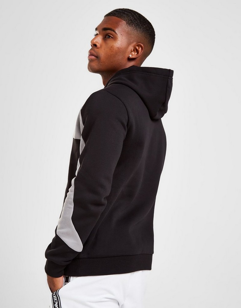 Bluza męska EMPORIO ARMANI Z KAPTUREM COLOUR BLOCK OVERHEAD HOODIE 6LPMJ3PJ07Z1200 Czarny